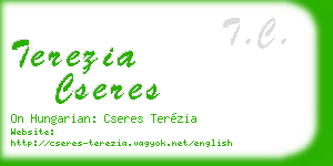 terezia cseres business card